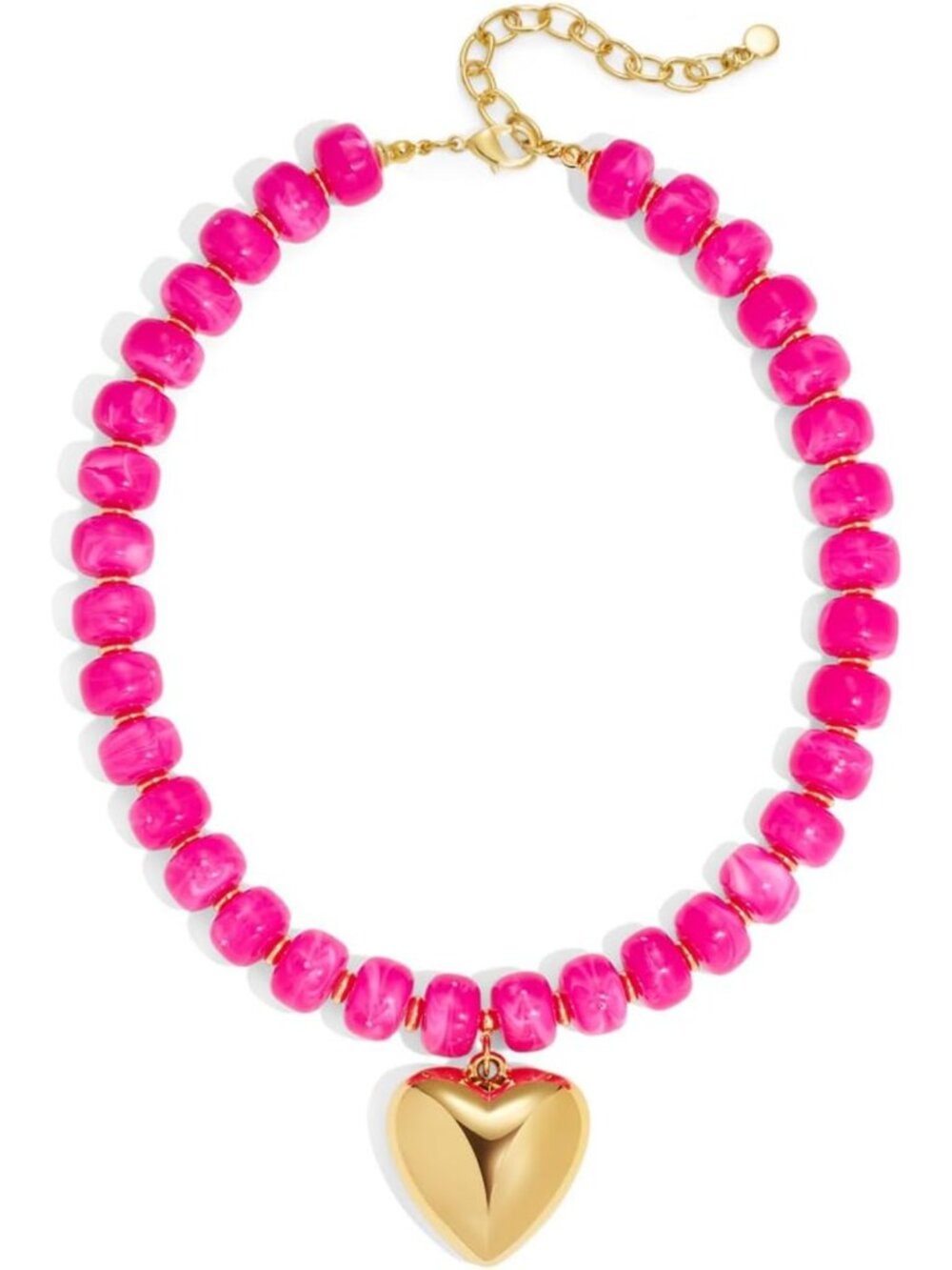 Chunky Resin Beaded Necklace for Women | Minimalist Modern Statement Jewelry
